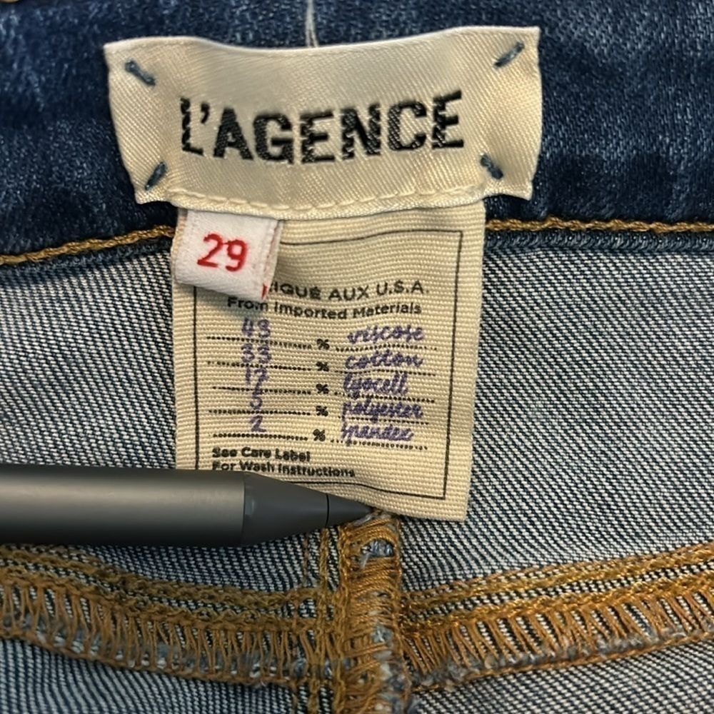 L’AGENCE blue denim jeans 29 - Picture 3 of 5